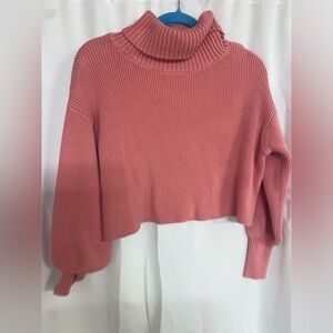 Wild Fable Coral Turtleneck Sweater